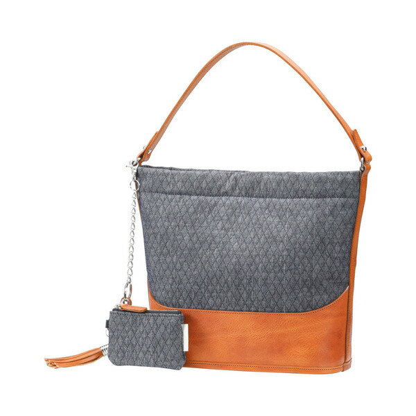 豊岡鞄 anti-mode style QUILT Tote キャメル ポーチ付き / トートバッグ レディース デニム
