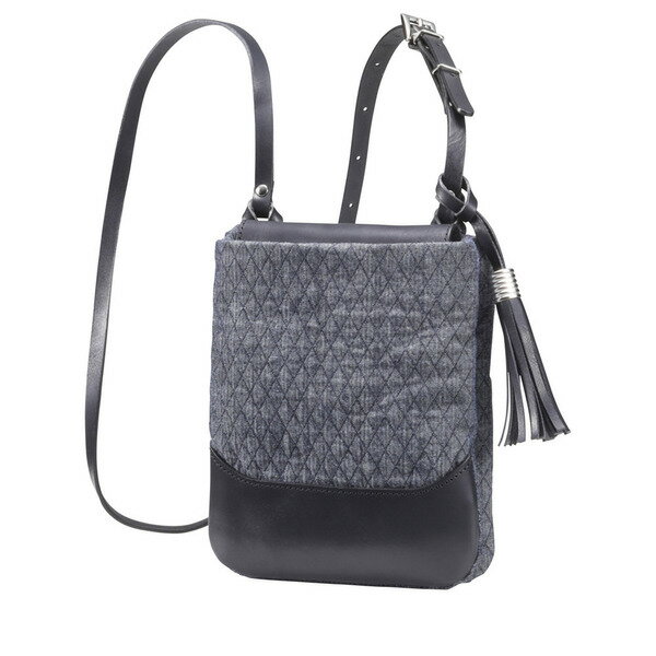 豊岡鞄 anti-mode style QUILT ポシェット ブラック / スマホショルダー スマホポシェット ワンマイルミニショルダーバッグ レディース 斜め掛け 肩掛け