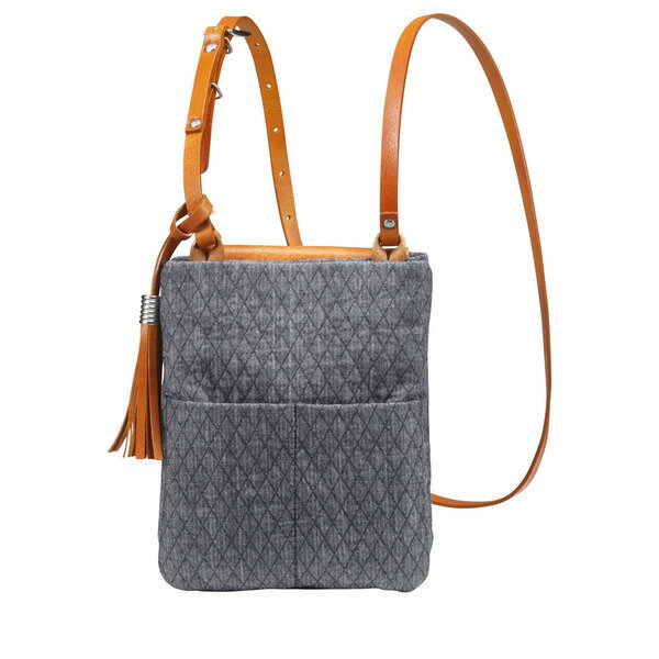 【ふるさと納税】豊岡鞄 anti-mode style QUILT ポシェット キャメル / スマホショルダー スマホポシェット ワンマイルミニショルダーバッグ レディース 斜め掛け 肩掛け サムネイル3