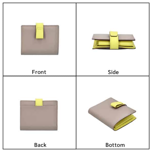 【ふるさと納税】豊岡財布 Atelier nuu noble 二つ折りウォレット NU70-102-61 グレージュ / アトリエヌウ 財布 二つ折り レディース 2つ折り財布 ブランド コンパクト 本革 サムネイル2