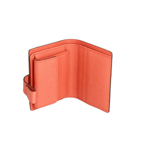 【ふるさと納税】豊岡鞄 noble 二つ折れウォレット NU70-102-63 グレージュ×ピンク / 豊岡財布 二つ折り財布 ウォレット バイカラー 牛革 フランス産 仔牛 レザー 耐久性 レディース おしゃれ 大人可愛い コンパクト 財布 カードポケット 小銭入れ 日本製 ベージュ グレー サムネイル3