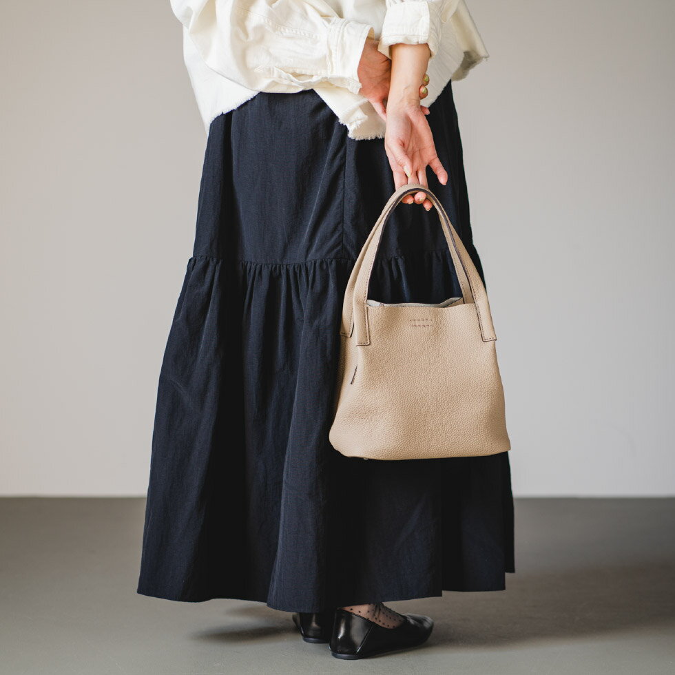 【ふるさと納税】豊岡鞄 マスミ鞄嚢 ショッピングトートM シュリンク ジーンブルー / 本革 トートバッグ レディース バッグ カバン サムネイル3