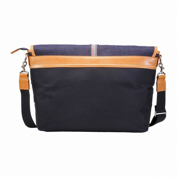 【ふるさと納税】豊岡鞄 craftsmanship Selvedge Denim itinerator ネイビー 781115 / 木和田正昭商店 ショルダーバッグ 井原デニム メッセンジャーバッグ メンズ レディース バッグ カバン 鞄 斜めがけ A4ファイル収納 サムネイル2