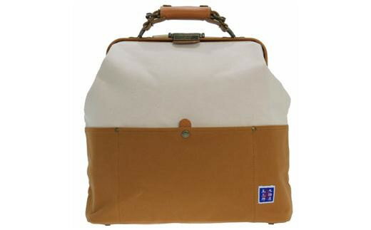 木綿屋五三郎 帆布コンビダレスリュック（No.4978-24）生成×芥子 かばん バッグ ザック ダレス式 ポケット付