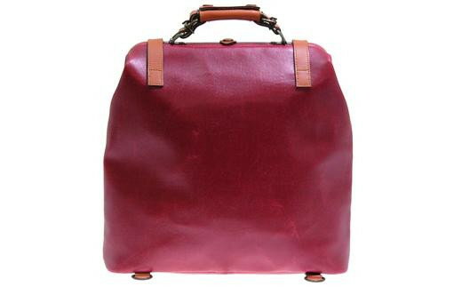 【ふるさと納税】レトロ ダレスリュック（No.4968-10） レッド かばん バッグ ダレス式 リュック アンティーク サムネイル3