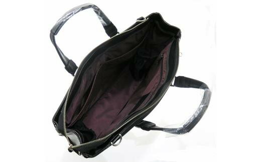 デモンダビジネスバッグ（No.5019-01) ブラック かばん バッグ ビジネスバッグ ショルダーベルト 底板付き 仕分け収納