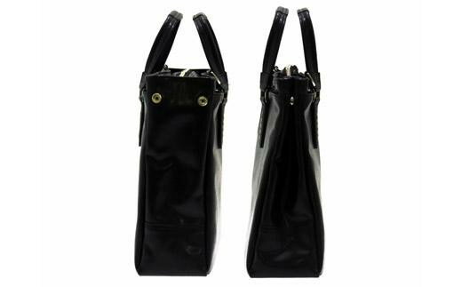 【ふるさと納税】デモンダビジネスバッグ（No.5019-01) ブラック かばん バッグ ビジネスバッグ ショルダーベルト 底板付き 仕分け収納 サムネイル3