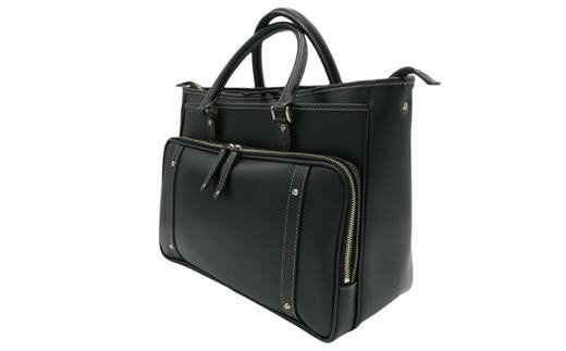 【ふるさと納税】パトリック2本手ビジネスバッグ（No.5023-01) ブラック かばん バッグ 多ポケット 重厚感 お手入れ簡単 サムネイル2