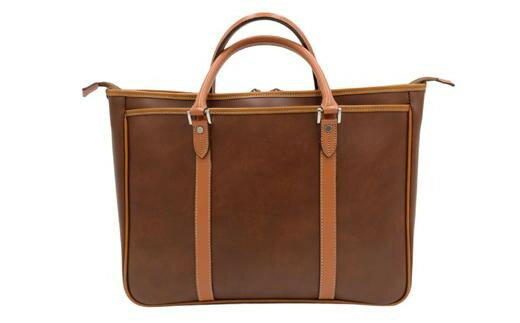 【ふるさと納税】パトリック2本手ビジネスバッグ（No.5023-22) レッドブラウン かばん バッグ 多ポケット 重厚感 お手入れ簡単 サムネイル3