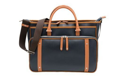 パトリック2本手ビジネスバッグ（No.5023-60) ネイビー かばん バッグ 多ポケット 重厚感 お手入れ簡単