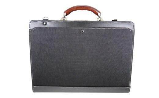 木手ダレスビジネスバッグ（No.5014-01） ブラック かばん バッグ ダレス式 木製ハンドル 強力ナイロン ビートテック