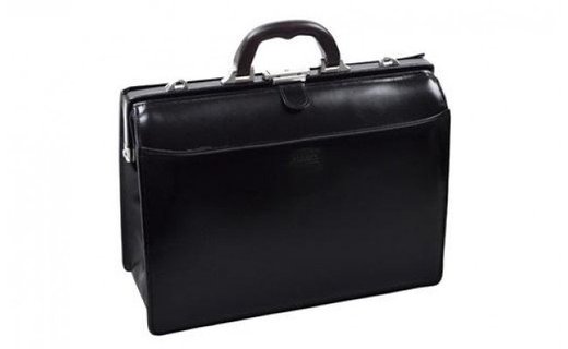 サドル牛革口開きダレス（22304-01）黒 / かばん バッグ ショルダーベルト付 ボストン ビジネス