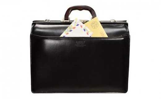 【ふるさと納税】サドル牛革口開きダレス（22304-01）黒 / かばん バッグ ショルダーベルト付 ボストン ビジネス サムネイル2