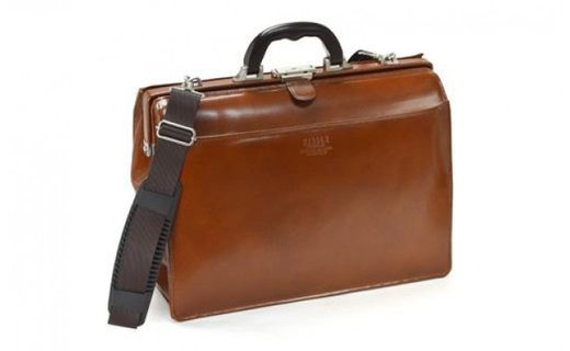 サドル牛革口開きダレス（22304-08）濃茶 / かばん バッグ ショルダーベルト付 ボストン ビジネス