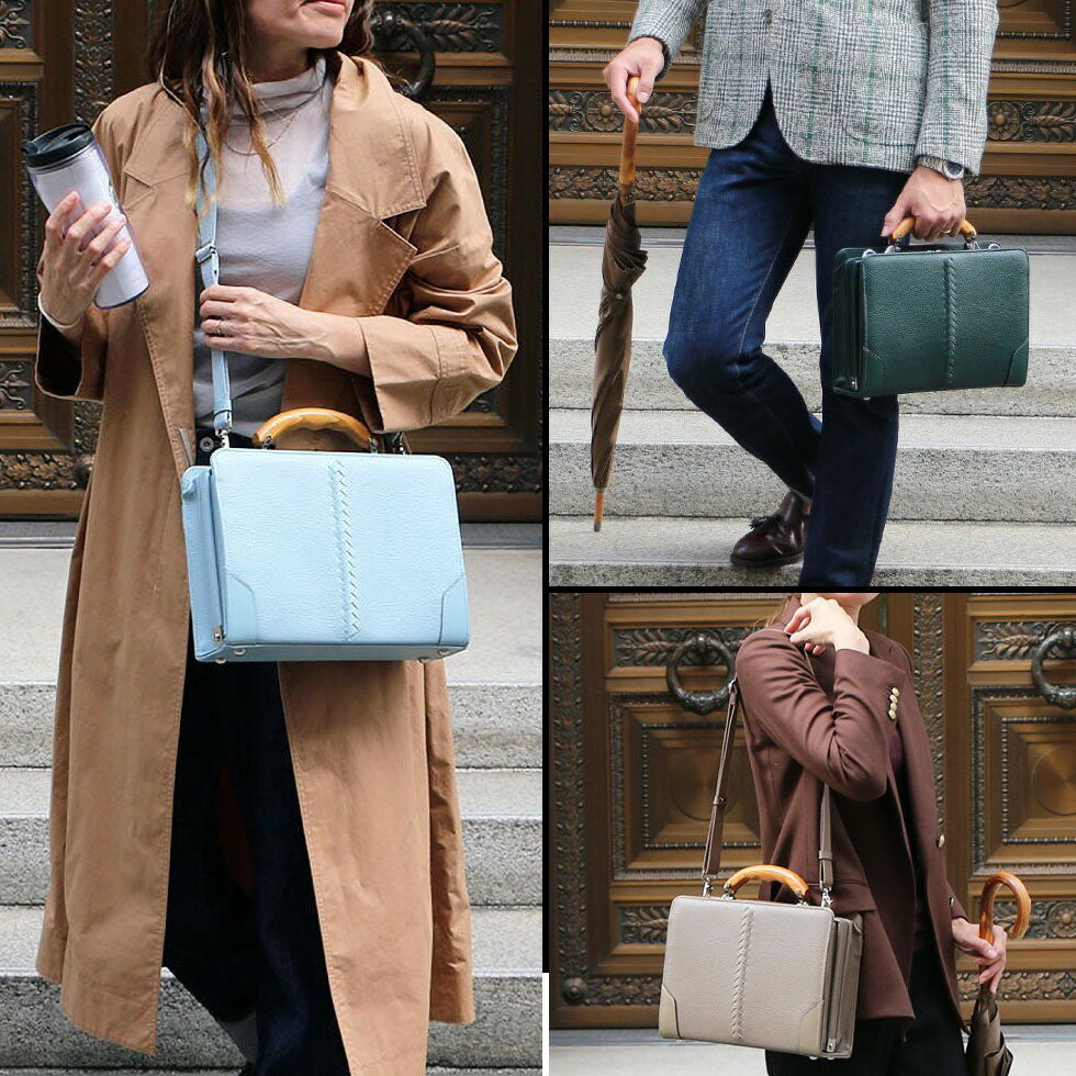 【ふるさと納税】豊岡鞄 YOUTA ELK3Direction ダレスショルダーバッグ YKM59E【選べる4カラー ブラック・スカイ・トーブ・Dグリーン】/ 木和田正昭商店 ダレスバッグ サブバッグ ハンドバッグ セカンドバッグ 高級 カバン 鞄 メンズ レディース A5ノート・手帳収納 サムネイル3