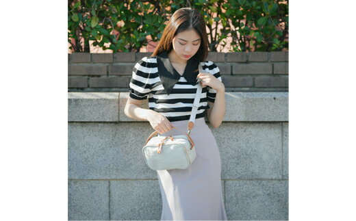 豊岡鞄 TUTUMU Rectangle S4600 キナリ / ショルダーバッグ ハンドバッグ 高級 バッグ かばん カバン 鞄 おしゃれ かわいい レディース ホワイト 白色
