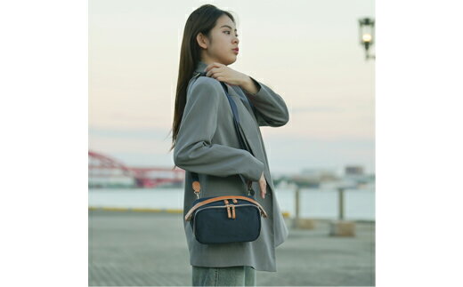 豊岡鞄 TUTUMU Rectangle S4600 ネイビー / ショルダーバッグ ハンドバッグ 高級 バッグ かばん カバン 鞄 おしゃれ かわいい レディース 紺色