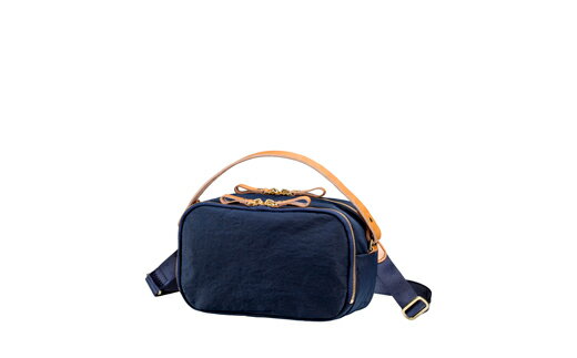 【ふるさと納税】豊岡鞄 TUTUMU Rectangle S4600 ネイビー / ショルダーバッグ ハンドバッグ 高級 バッグ かばん カバン 鞄 おしゃれ かわいい レディース 紺色 サムネイル2