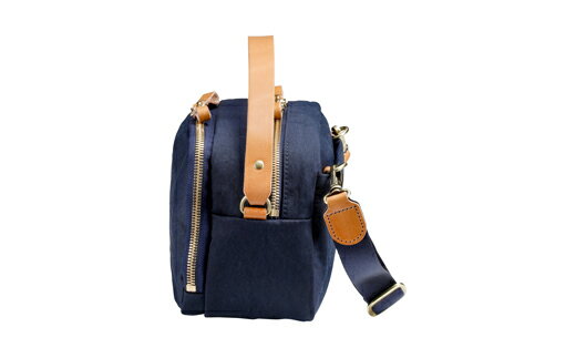 【ふるさと納税】豊岡鞄 TUTUMU Rectangle S4600 ネイビー / ショルダーバッグ ハンドバッグ 高級 バッグ かばん カバン 鞄 おしゃれ かわいい レディース 紺色 サムネイル3