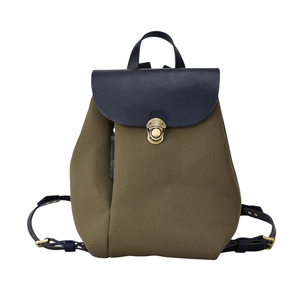 豊岡鞄 THYMEBUCKS ELDER ミニリュック（カーキ×ネイビー） / タイムバックス エルダー レディース バッグ リュックサック カバン