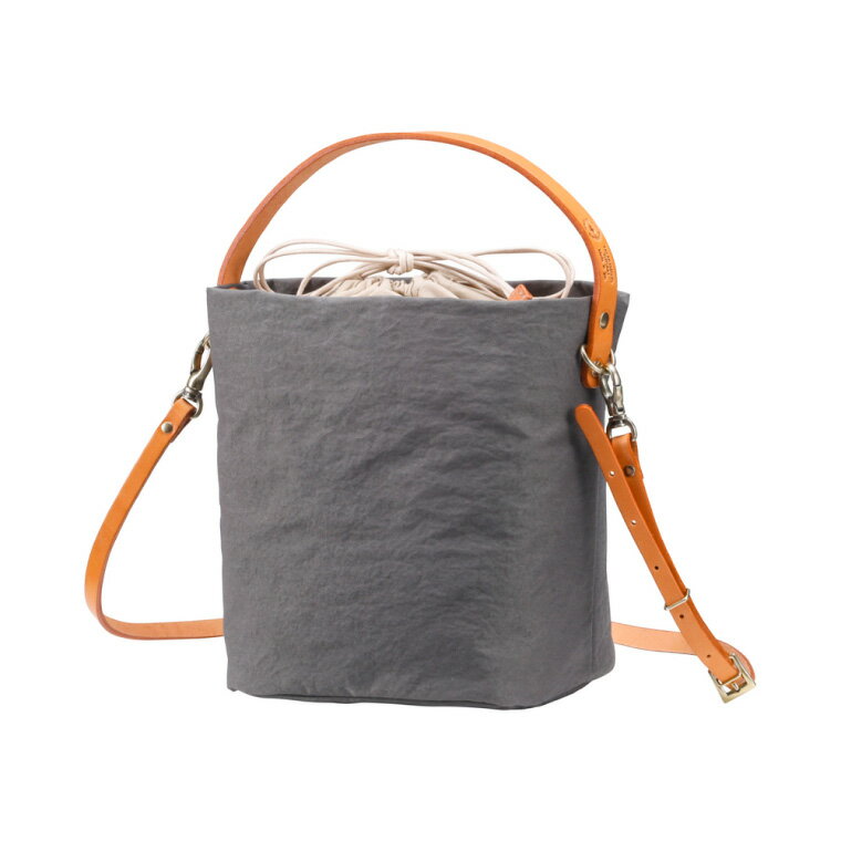 【ふるさと納税】豊岡鞄 TUTUMU Cube（S2700 24-175）グレー / ショルダー バッグ バケツバッグ レディース おしゃれ サムネイル2