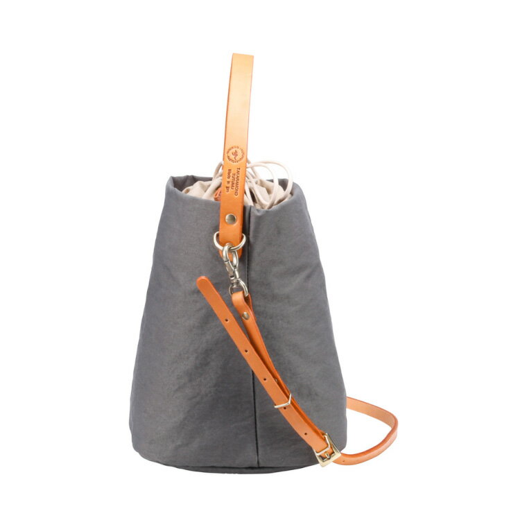 【ふるさと納税】豊岡鞄 TUTUMU Cube（S2700 24-175）グレー / ショルダー バッグ バケツバッグ レディース おしゃれ サムネイル3