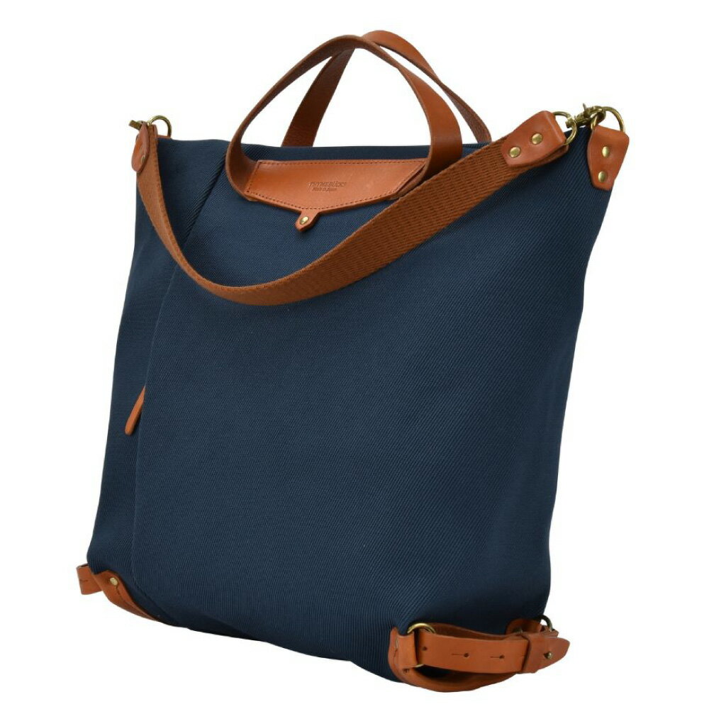 【ふるさと納税】豊岡鞄 THYMEBUCKS ELDER トート（ネイビー）/ タイムバックス エルダー レディース バッグ トートバッグ 手提げ 肩掛け 2way A4サイズ対応 ノートPC収納 サムネイル2