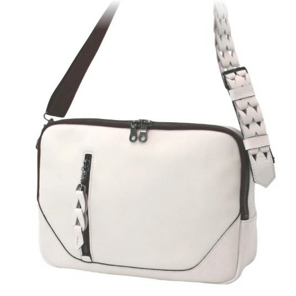 【ふるさと納税】豊岡鞄 THYMEBUCKS BLOOM 横ショルダー（白）/ タイムバックス ブルーム 本革 ショルダーバッグ ボディバッグ メンズ レディース カバン サムネイル3