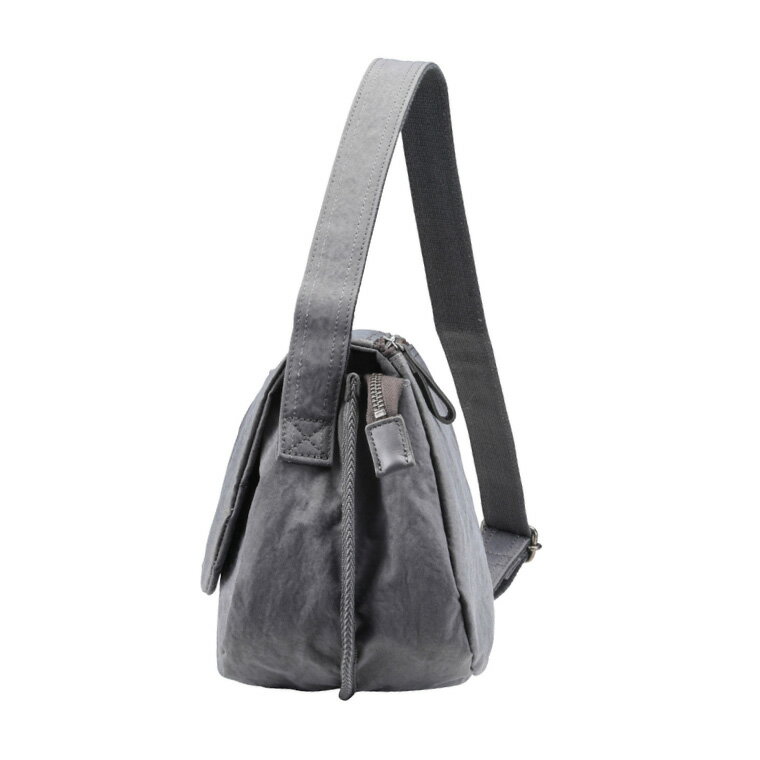 【ふるさと納税】豊岡鞄 TUTUMU Flap mini（S4000）グレー / ミニショルダーバッグ メンズ レディース シンプル 小さめ サムネイル3