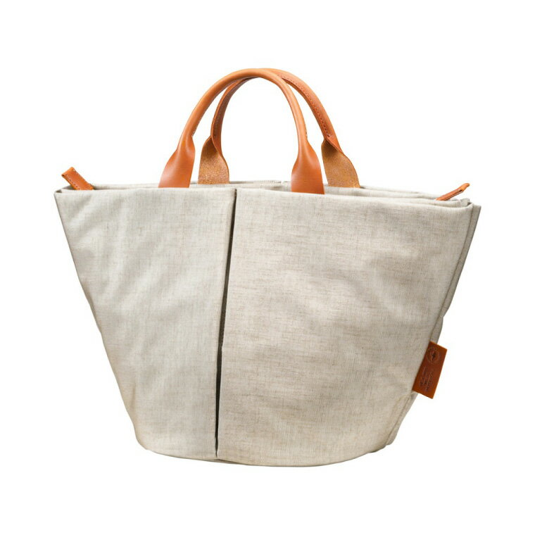 【ふるさと納税】豊岡鞄 TUTUMU Marche mini CN トートバッグ（グレーベージュ）（S1802）/ トート バッグ レディース 多収納 シンプル おしゃれ サムネイル2