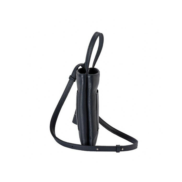 【ふるさと納税】豊岡鞄 マスミ鞄嚢 Shokolatt S ショルダーポーチ ダブル Sサイズ ネイビー / 本革 ショルダーポーチ 2層式 小 スマホショルダー スマホポシェット ワンマイルミニショルダーバッグ レディース 斜め掛け 肩掛け サムネイル3