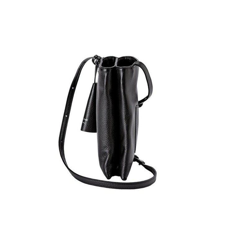 【ふるさと納税】豊岡鞄 マスミ鞄嚢 Shokolatt XL ショルダーポーチ ダブル Lサイズ ブラック / 本革 ショルダーポーチ 2層式 大 スマホショルダー スマホポシェット ワンマイルミニショルダーバッグ レディース 斜め掛け 肩掛け サムネイル2