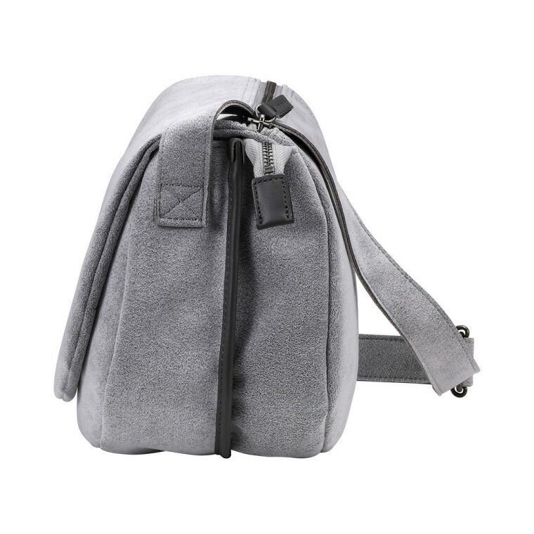 【ふるさと納税】豊岡鞄 TUTUMU スエード Flap（S3901）ミックスグレー / ショルダーバッグ メンズ レディース シンプル サムネイル3