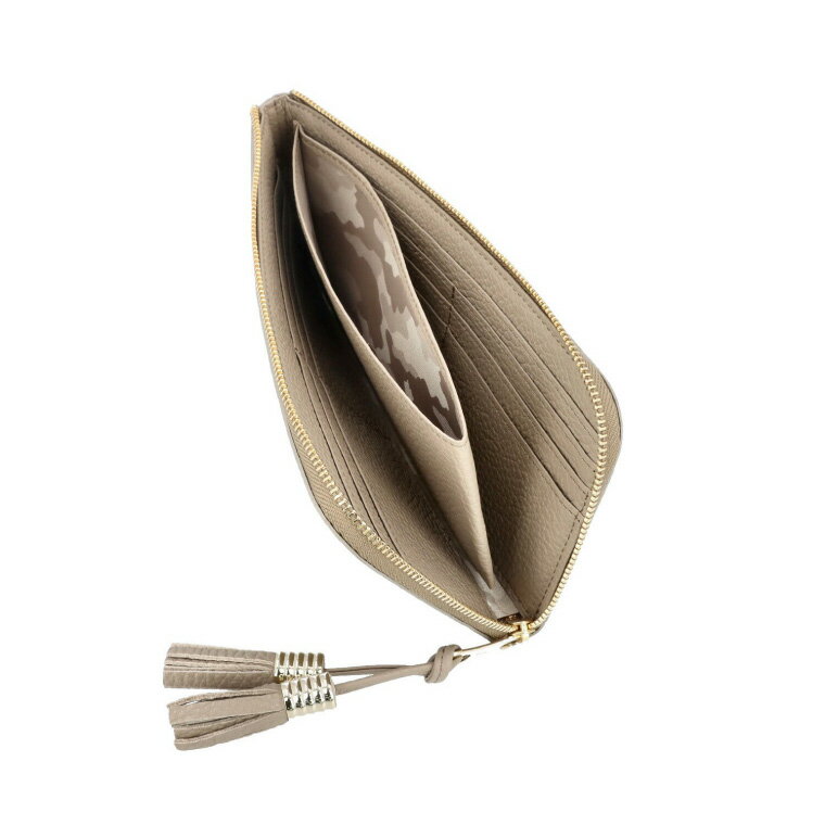 【ふるさと納税】豊岡財布 Atelier nuu loop ロングウォレットS NU04-117 グレージュ / アトリエヌウ 財布 長財布 レディース ブランド 薄い L字ファスナー コンパクト 本革 サムネイル3