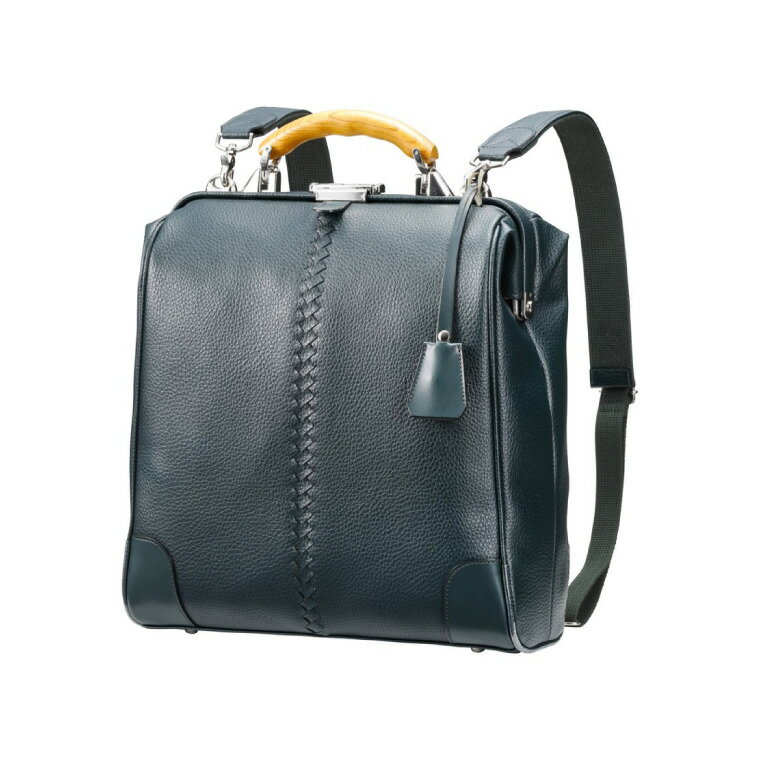 【ふるさと納税】豊岡鞄 YOUTA ELK 3way 縦ダレス（YK3ME）ダークグリーン / 木和田正昭商店 ダレスリュック ダレスバッグ 縦型ショルダー 手持ち リュック A4ファイル対応 14インチノートPC収納 サムネイル2