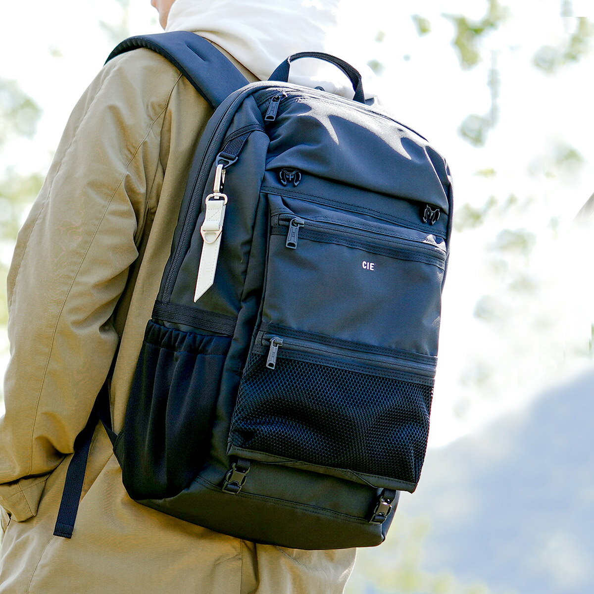 【ふるさと納税】【高島屋選定品】豊岡鞄 CIE WEATHER BACKPACK (071950) オリーブ / 木和田正昭商店 バックパック 大容量 カバン リュック リュックサック メンズ リュックメンズ B4ファイル対応 サムネイル3