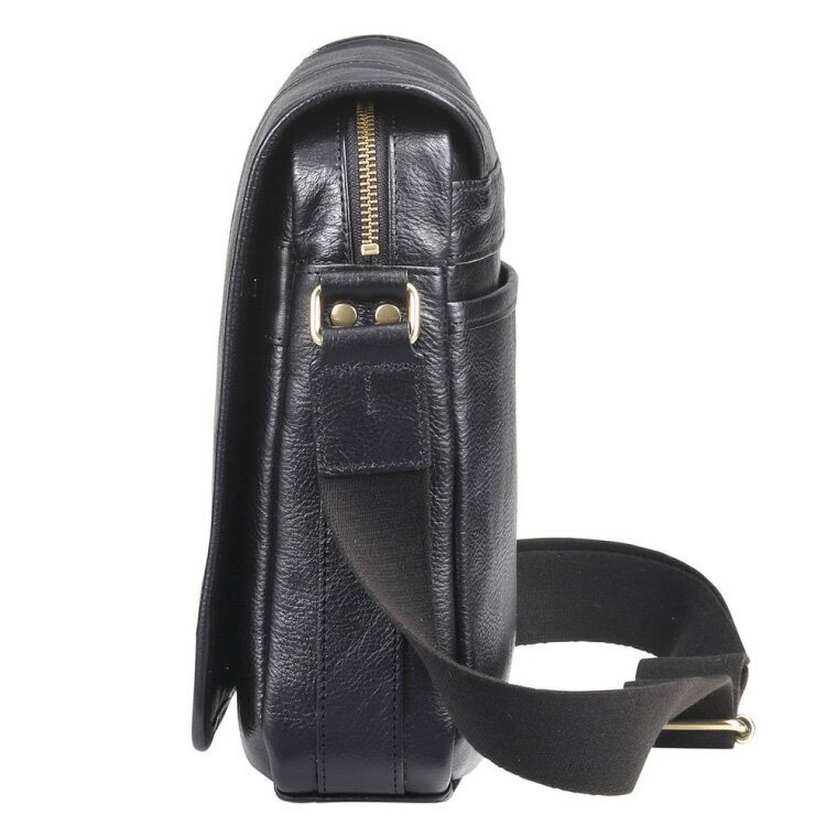 【ふるさと納税】豊岡鞄 皮革縦型フラップSD（ブラック） / 木和田正昭商店 レザー縦フラップショルダー 本革 ショルダーバッグ メンズ メッセンジャーバッグ カジュアル 斜めがけバッグ バッグ サムネイル3