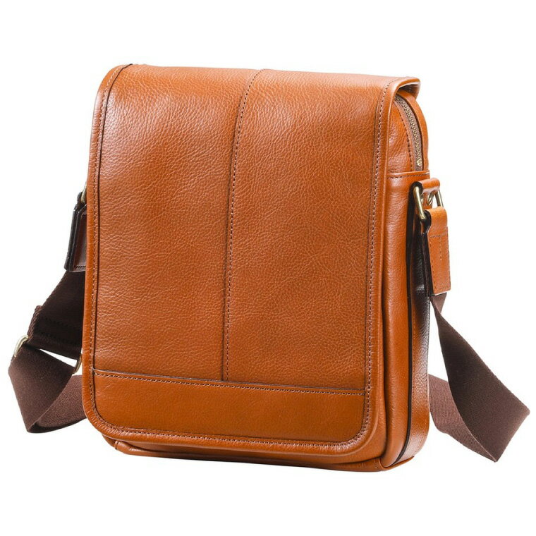 【ふるさと納税】豊岡鞄 皮革縦型フラップSD（ブラウン） / 木和田正昭商店 レザー縦フラップショルダー 本革 ショルダーバッグ メンズ メッセンジャーバッグ カジュアル 斜めがけバッグ バッグ サムネイル2