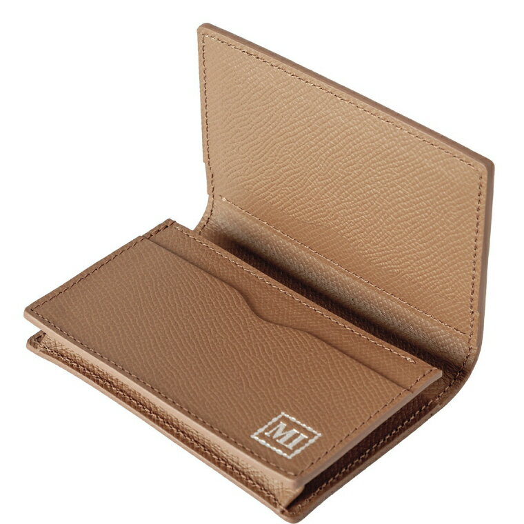 【ふるさと納税】豊岡財布 マスミ鞄嚢 本革 名刺入れ ゴールド / 名刺ケース 革小物 メンズ レディース サムネイル2