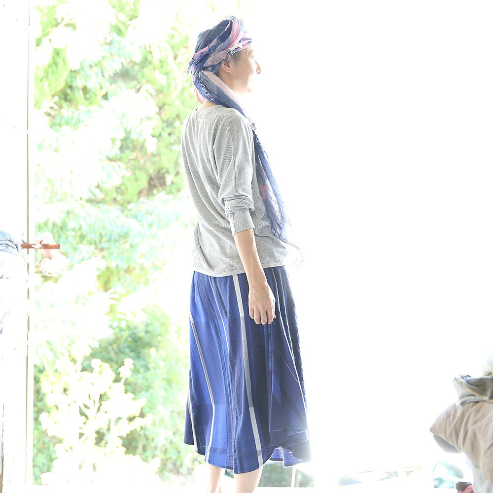 【ふるさと納税】【tamaki niime・イッテンモノ】chotan skirt サムネイル3