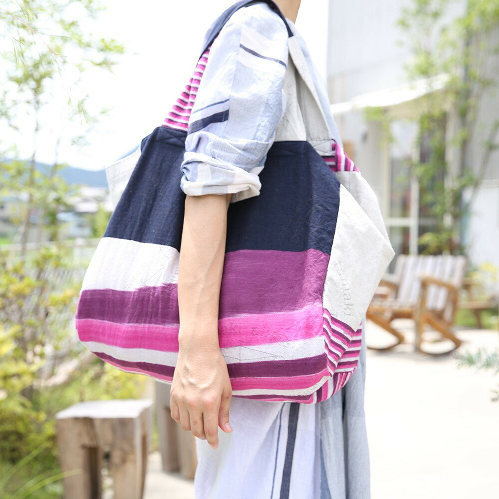 【ふるさと納税】【tamaki niime・イッテンモノ】たまふくろう 中　〜どこでもいっしょ　ちょうどいいバッグ〜 サムネイル2