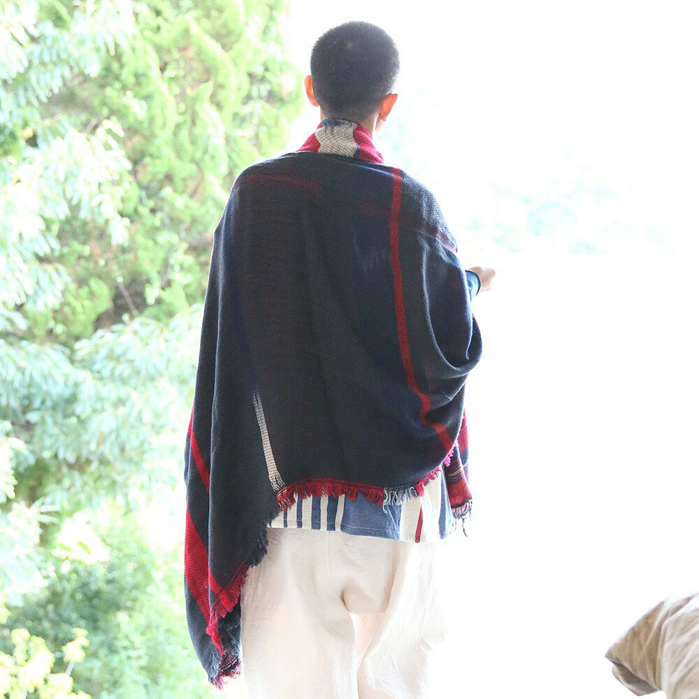 【ふるさと納税】【tamaki niime・イッテンモノ】wool roots shawl BIG　～まず一枚、秋冬の定番ショール～ サムネイル3