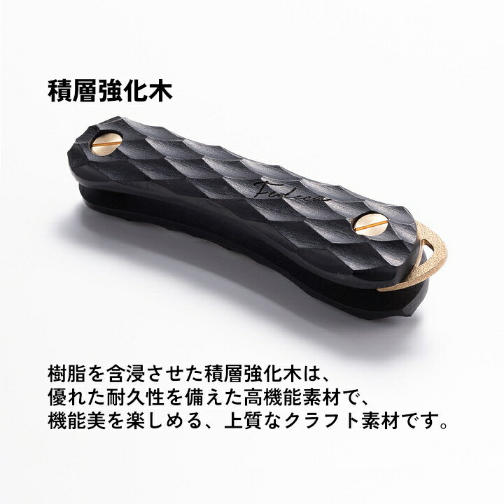 【ふるさと納税】【FEDECA】キーオーガナイザー プレーンブラック 001186 サムネイル2