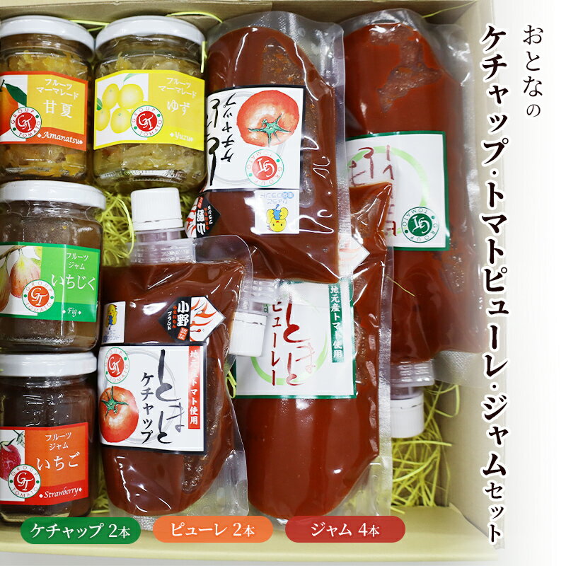 おとなのケチャップ・トマトピューレ・ジャムセット[ ケチャップ トマトピューレ ジャム 調味料 ] 加工食品