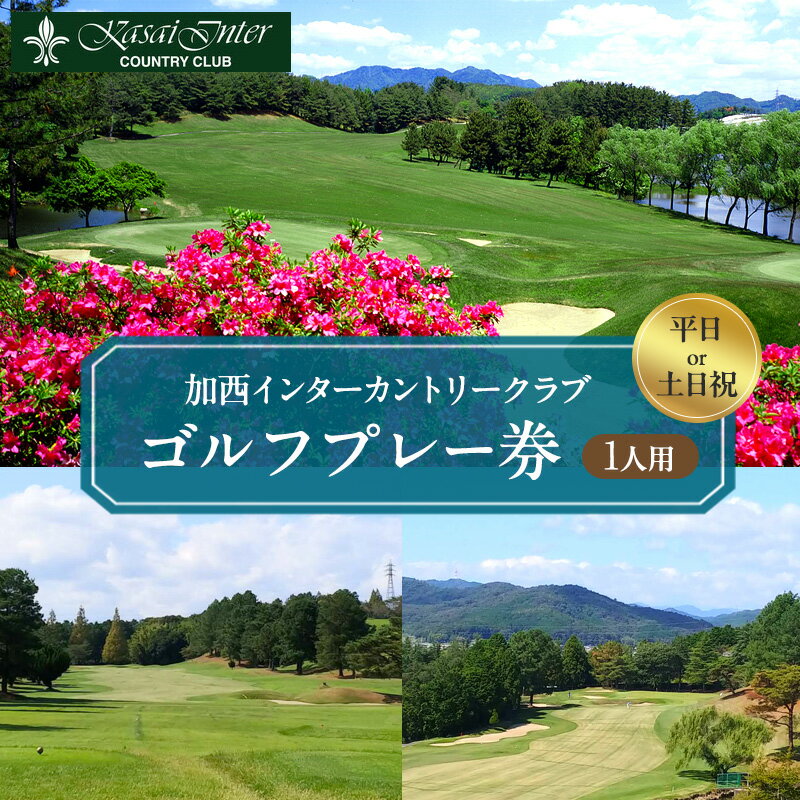 加西インターカントリークラブ 平日 土日 1名プレー利用券 父の日 おすすめ ギフト ゴルフ場利用権