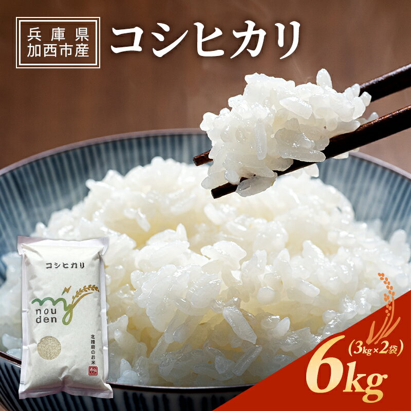 米 令和7年産 コシヒカリ 6kg (3kg×2袋) 精米 白米 お米 こめ こしひかり