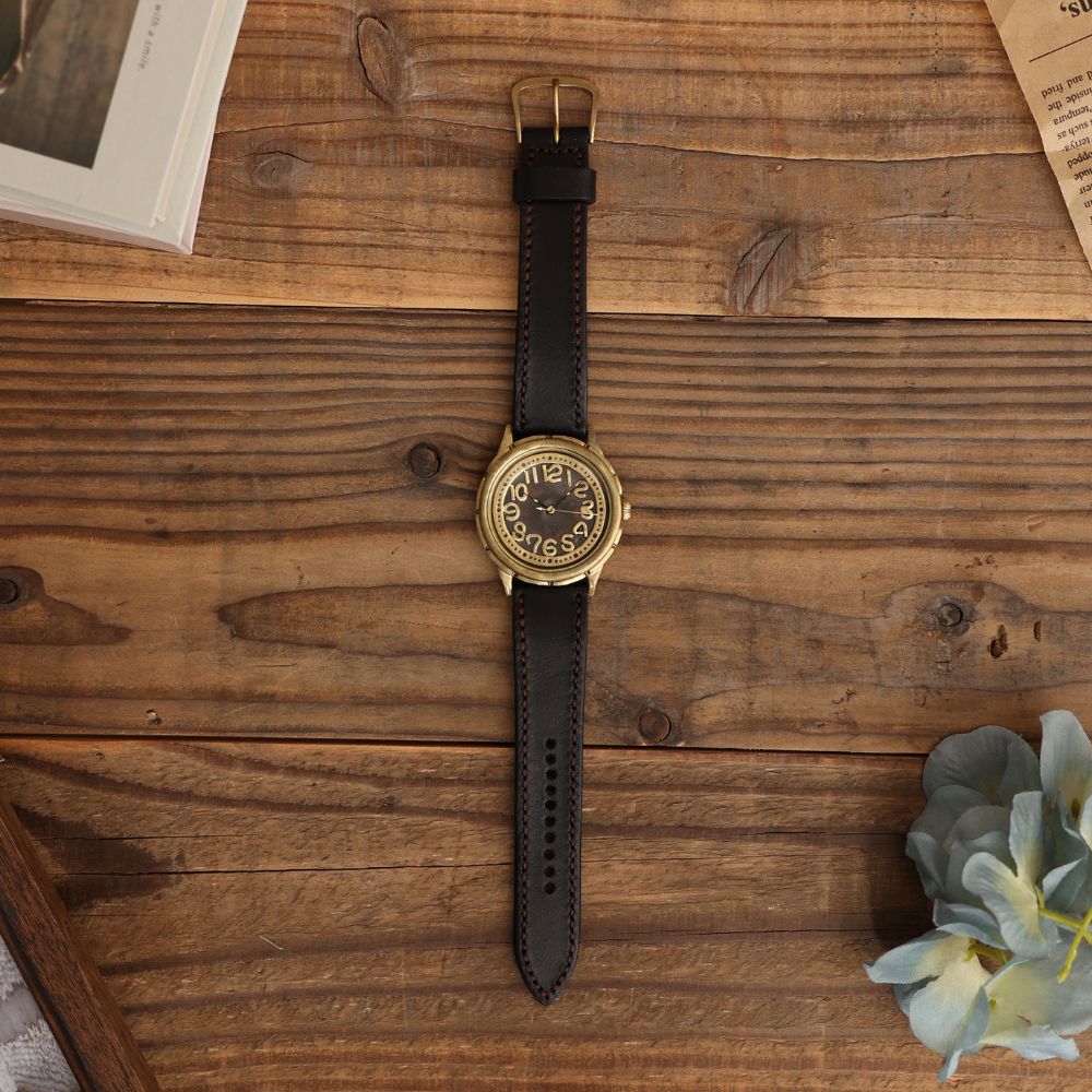 【ふるさと納税】ハンドメイド腕時計（クオーツ式）AB-GW331 手作り カスタム腕時計 個性的 一点物 アンティーク ギフト メンズ レディース ユニセックス　プレゼント サムネイル2