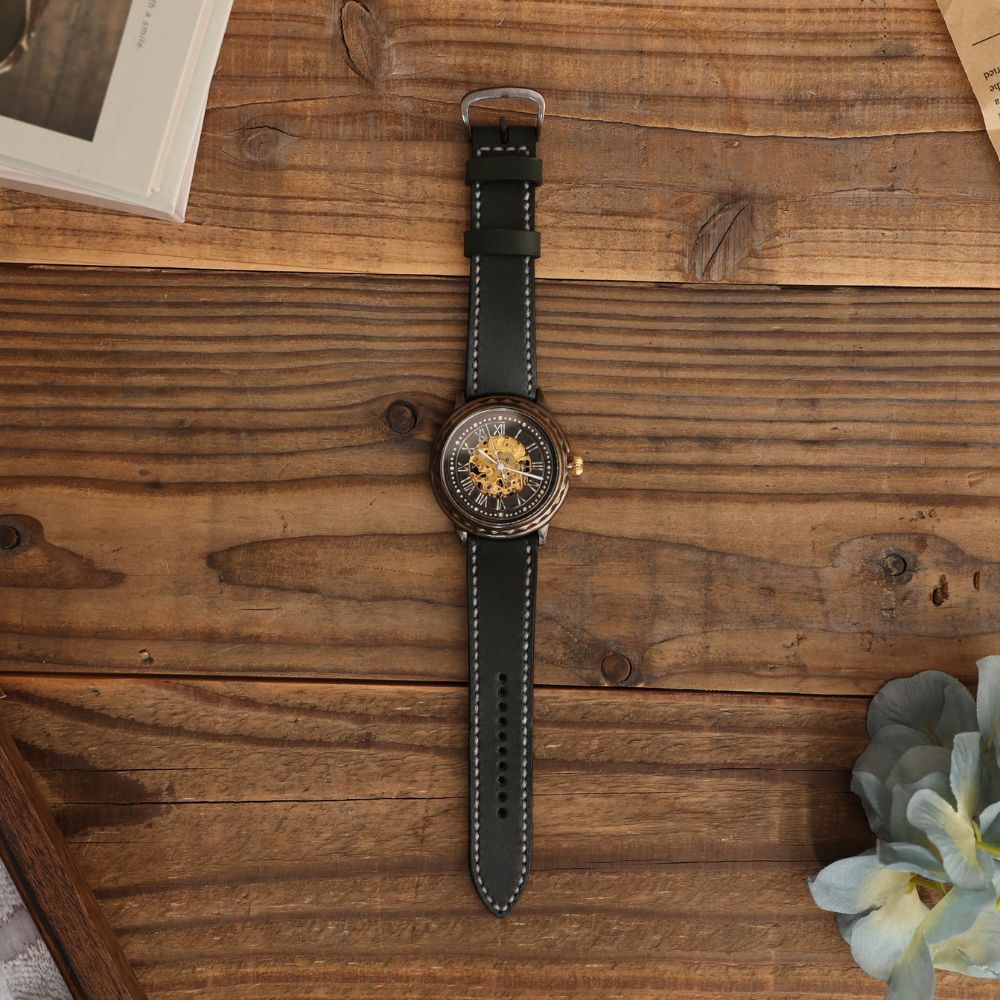 【ふるさと納税】ハンドメイド腕時計（機械式自動巻）ATG-WR651 手作り カスタム腕時計 個性的 一点物 アンティーク ギフト メンズ レディース ユニセックス　プレゼント サムネイル2