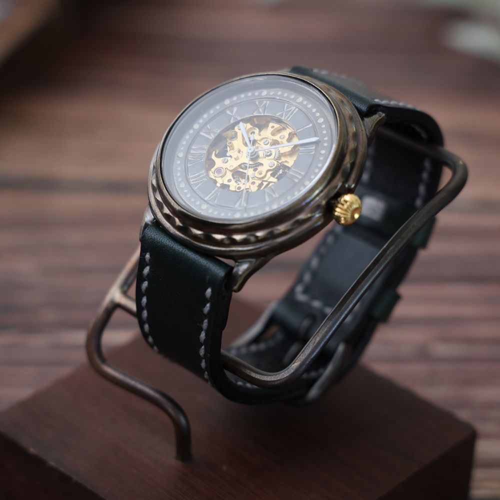 【ふるさと納税】ハンドメイド腕時計（機械式自動巻）ATG-WR651 手作り カスタム腕時計 個性的 一点物 アンティーク ギフト メンズ レディース ユニセックス　プレゼント サムネイル3