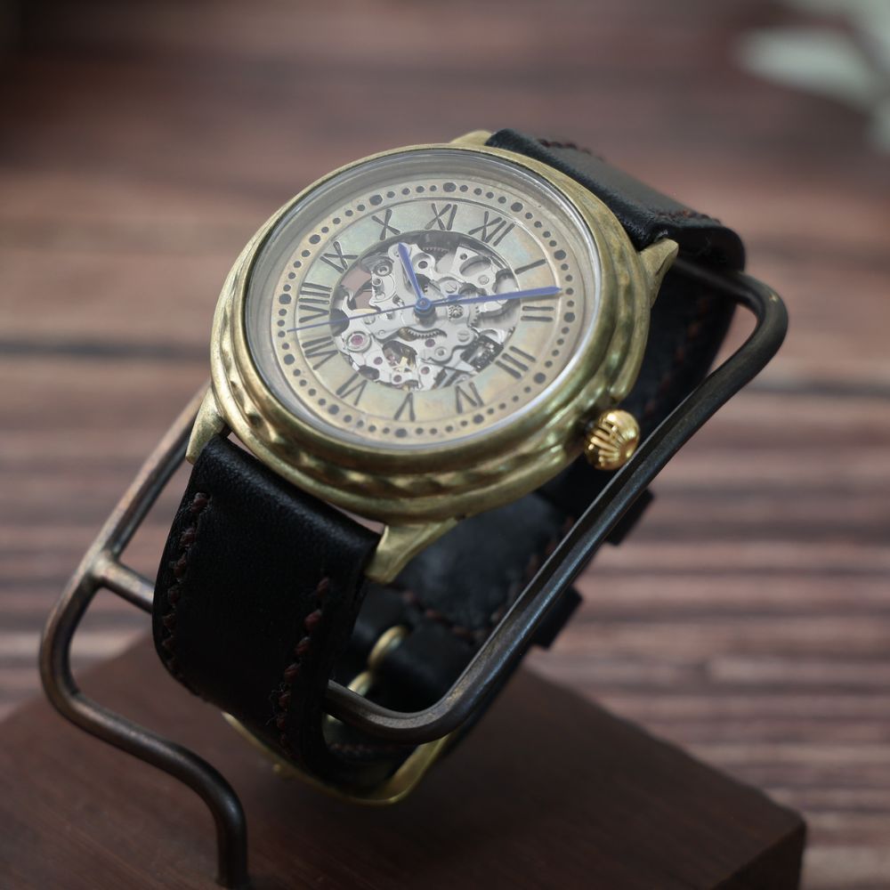 【ふるさと納税】ハンドメイド腕時計（機械式自動巻）ATS-WR641 手作り カスタム腕時計 個性的 一点物 アンティーク ギフト メンズ レディース ユニセックス　プレゼント サムネイル3